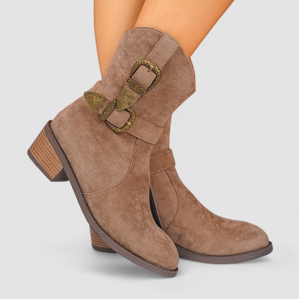 Rosa | Botas western de ante