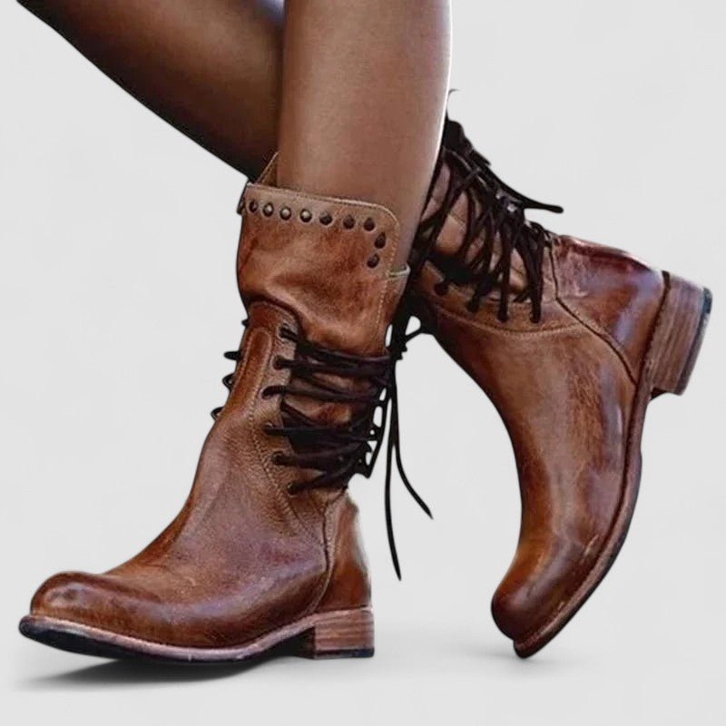 Botas western Mae con cordones