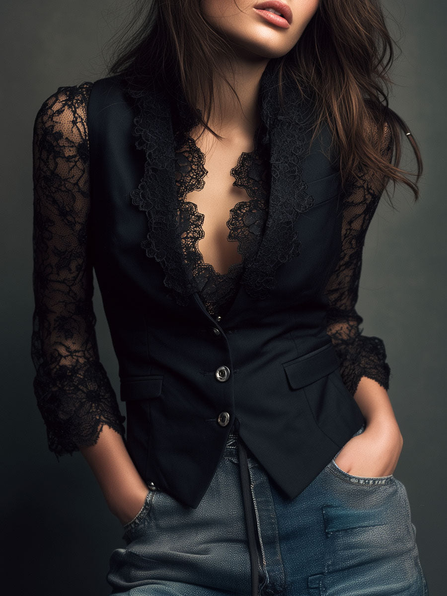 Blazer Nerea en negro
