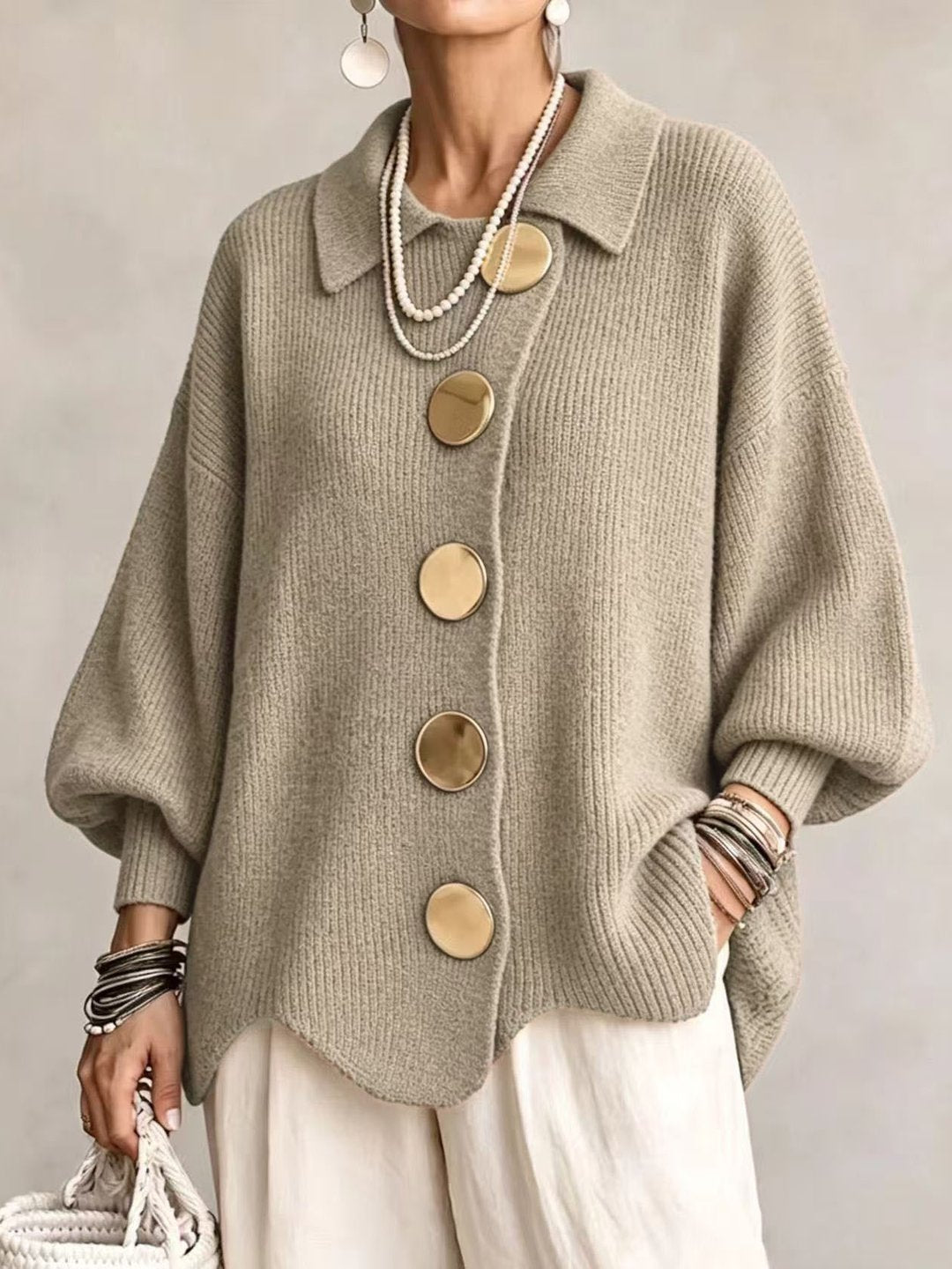 Cárdigan Stefania en beige
