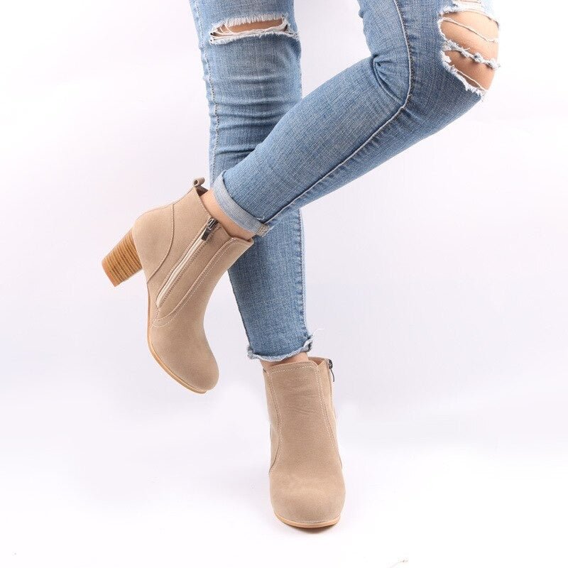 Botines Amaranta, lateral