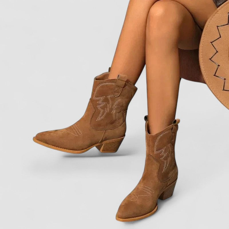 Botas Lillian, detalle del bordado