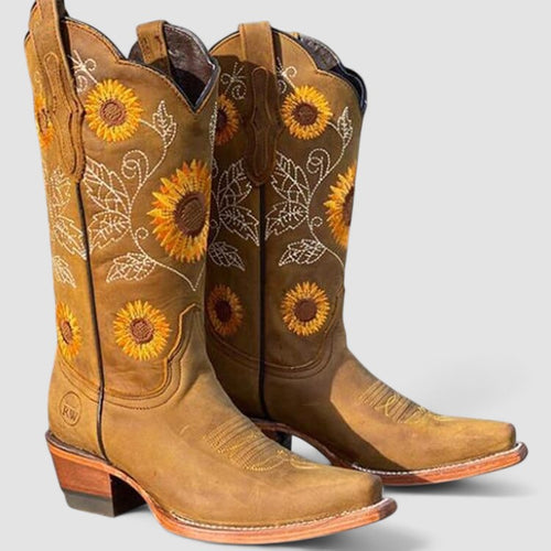 Botas western Daisy de ante