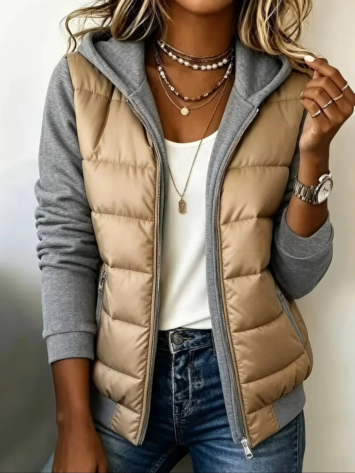 Chaqueta Nati en beige