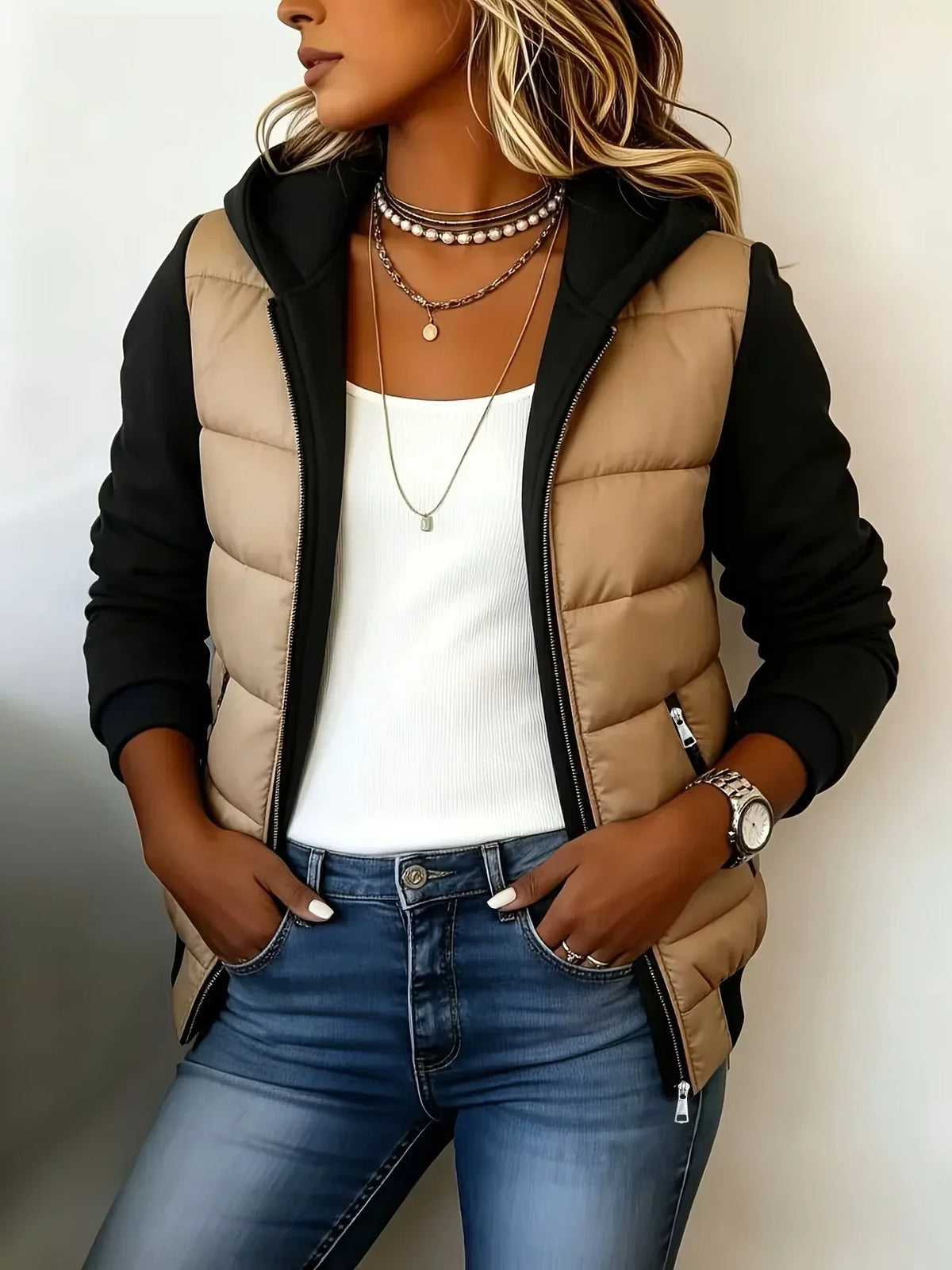 Chaqueta Nati en caqui