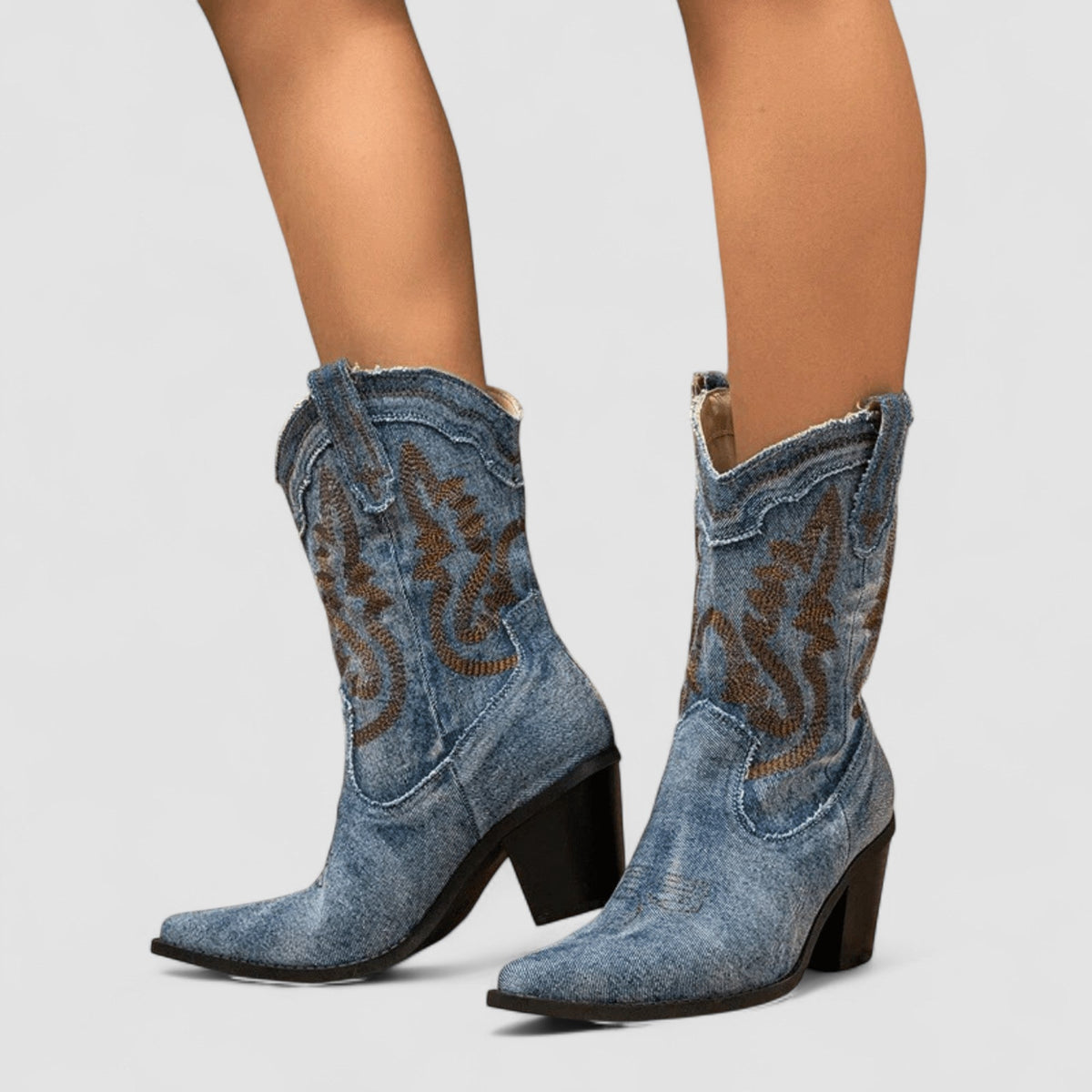 Botines vaqueros Selena en azul vaquero