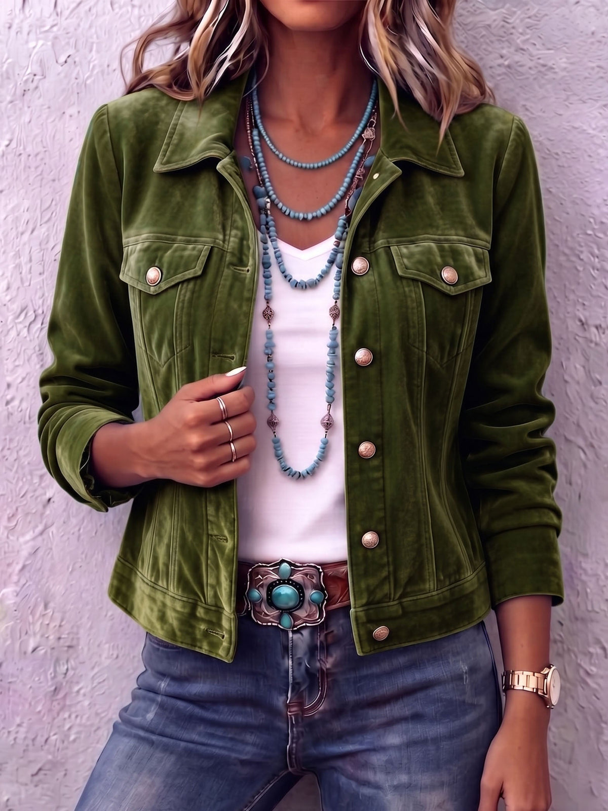 Chaqueta Diana en verde