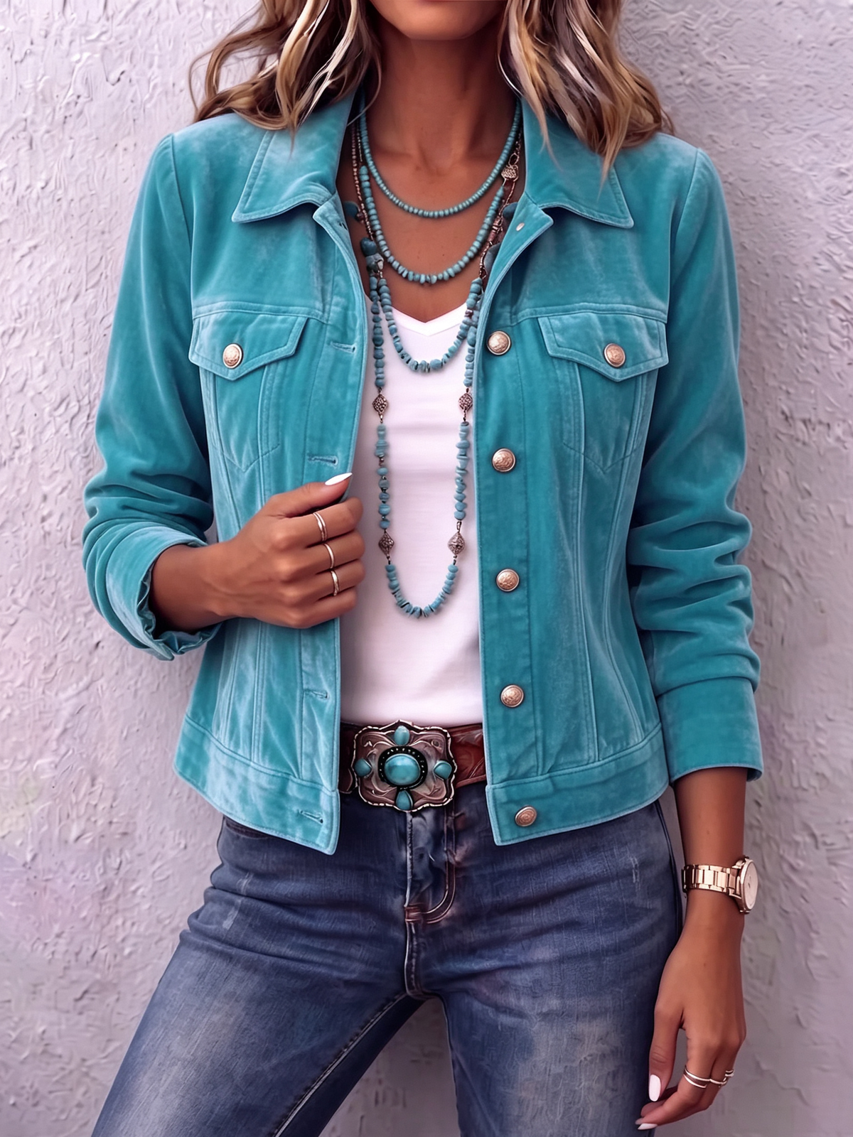 Chaqueta Diana en azul
