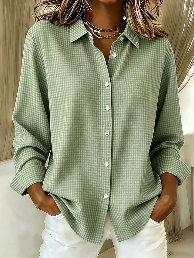 Blusa Lorena en verde salvia